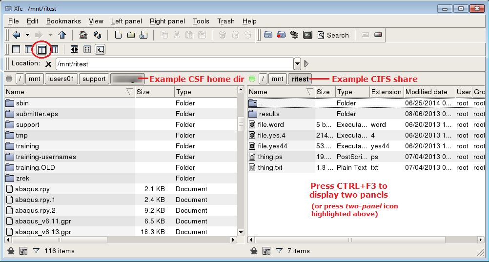 XFE file browser
